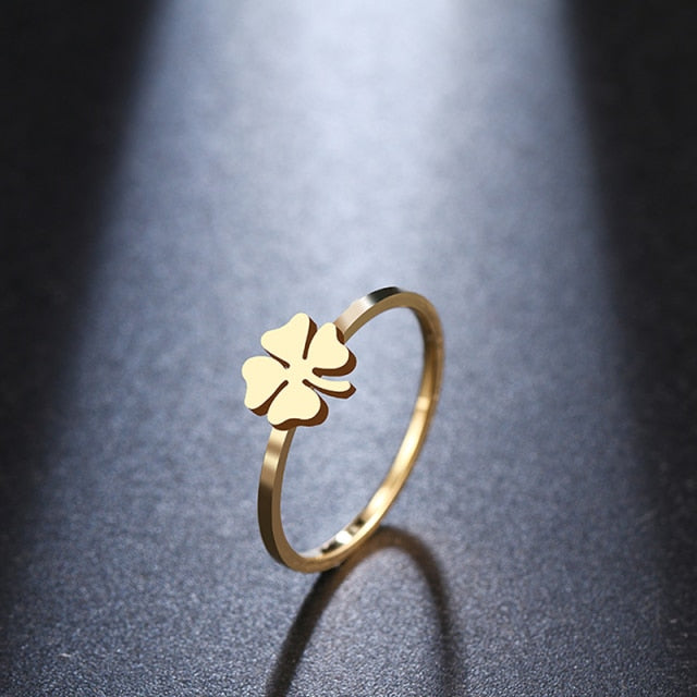4-Leaf Clover Ring Gold