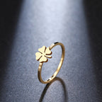 4-Leaf Clover Ring Gold