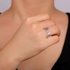 Thin Triple Moon Witchcraft Wiccan Ring for Women silver A