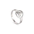 Triquetra Irish Trinity Knot Ring Silver