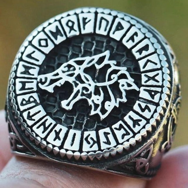Fenrir Wolf Viking Ring