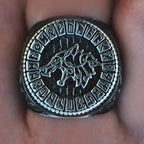 Fenrir Wolf Viking Ring