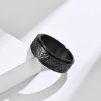 Viking Ring Ragnar Rotating Band black