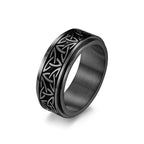 Viking Ring Ragnar Rotating Band black