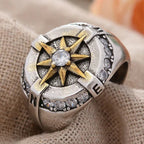 Vintage Compass Wind Rose Ring