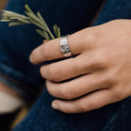 Vintage Mountains and Sun Ring