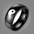 Yin Yang Black Ring 