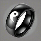 Yin Yang Black Ring 