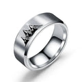 Colored Rings with Silver Settings