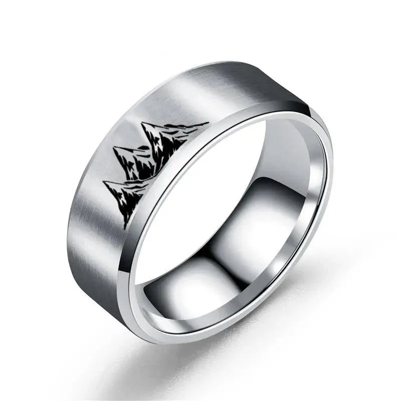 Colored Rings with Silver Settings