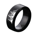Colored Rings with Black Settings