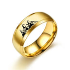 Colored Rings with Gold Settings