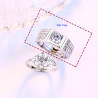 Couple Rings Flower Ring for Men