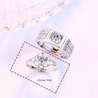 Couple Rings Flower Ring for Women