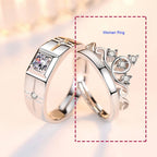 Couple Rings Queen and Zircon Ring for Women