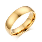 Couple Rings Heart Romantic Band and Gold Zircon for Men