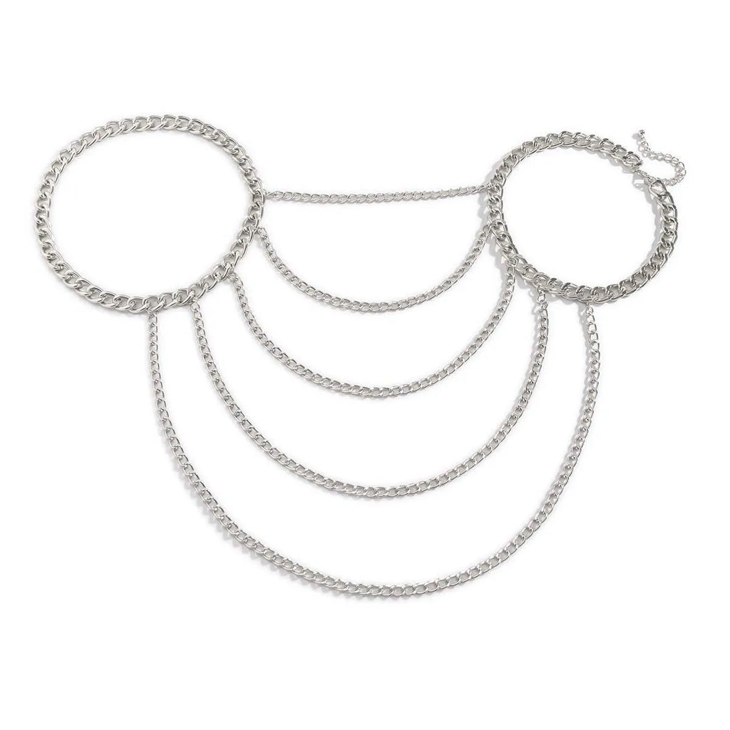 Women's Shoulder Chain Jewelry - Clavicle & Shoulder Silver