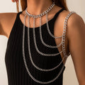 Women's Shoulder Chain Jewelry - Clavicle & Shoulder Silver