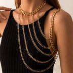 Women's Shoulder Chain Jewelry - Clavicle & Shoulder Gold