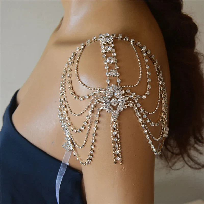 Women's Shoulder Jewelry Zircons - Collarbone & Shoulder Chain