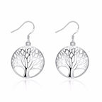 Tree of Life Silver Earrings