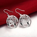 Tree of Life Silver Earrings