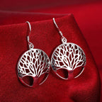 Tree of Life Silver Earrings
