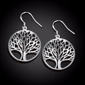 Tree of Life Silver Earrings
