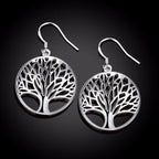 Tree of Life Silver Earrings