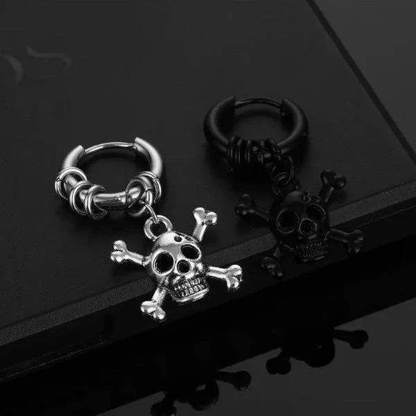 Stainless Steel Skull Earring