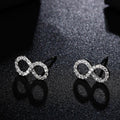 Infinity Silver Earring