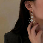 Dangling Pearl Earrings