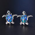 Blue Sea Turtle Earrings