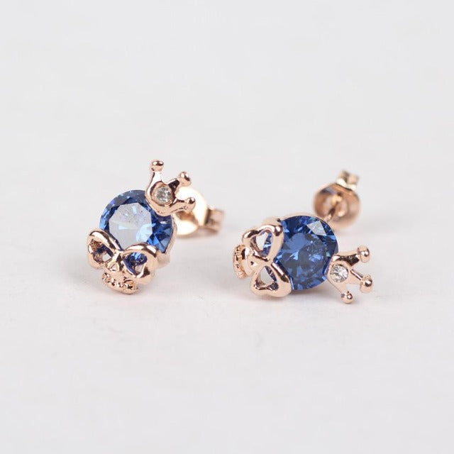 Gothic Blue Earrings