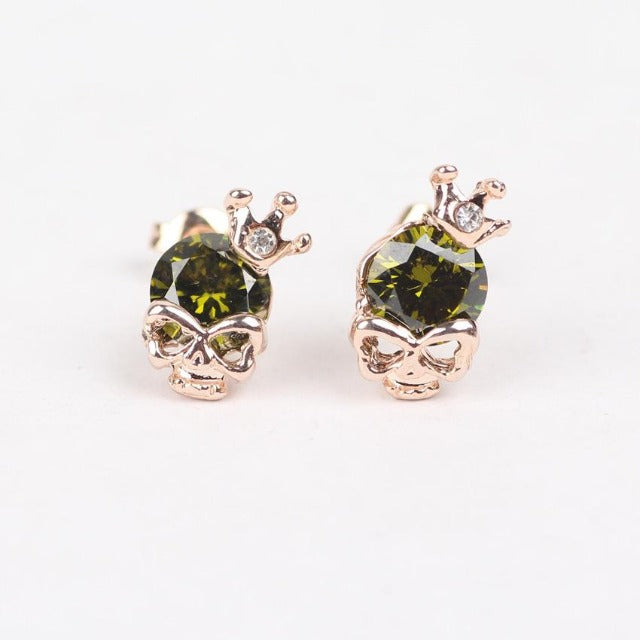Gothic Green Earrings