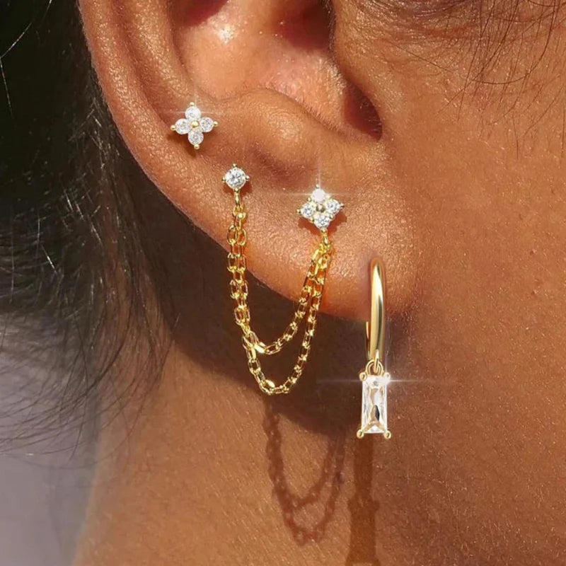Earrings with Zircon Birthstone