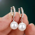 Classic Pearl and Zircon Earrings