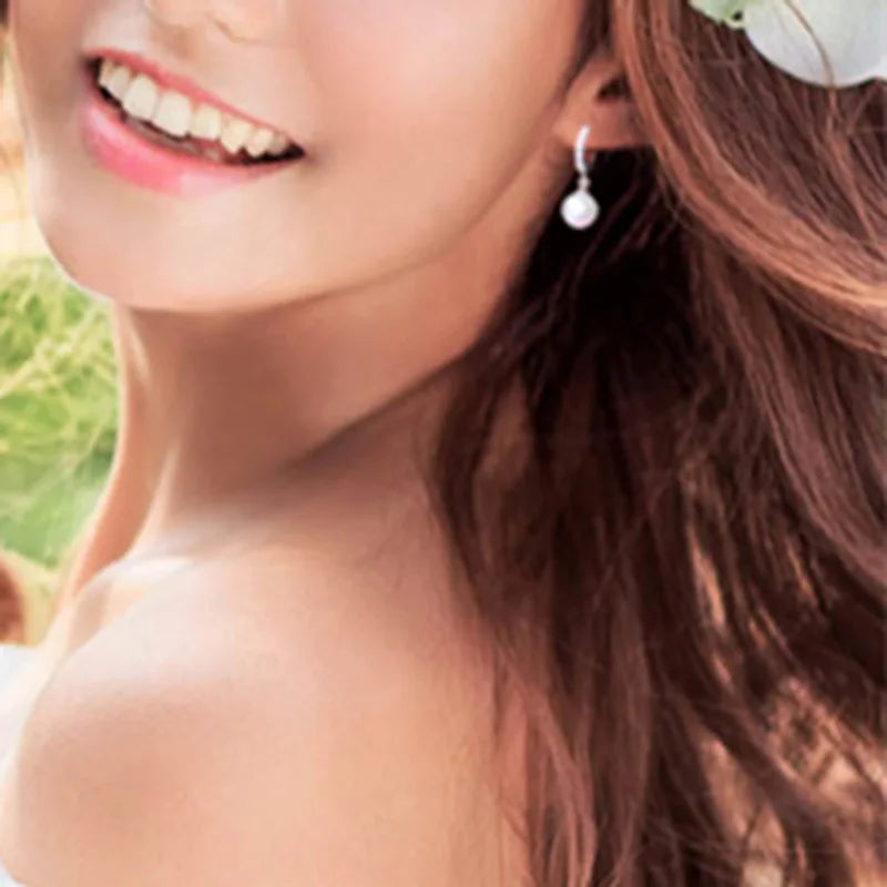 Classic Pearl and Zircon Earrings