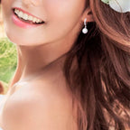 Classic Pearl and Zircon Earrings