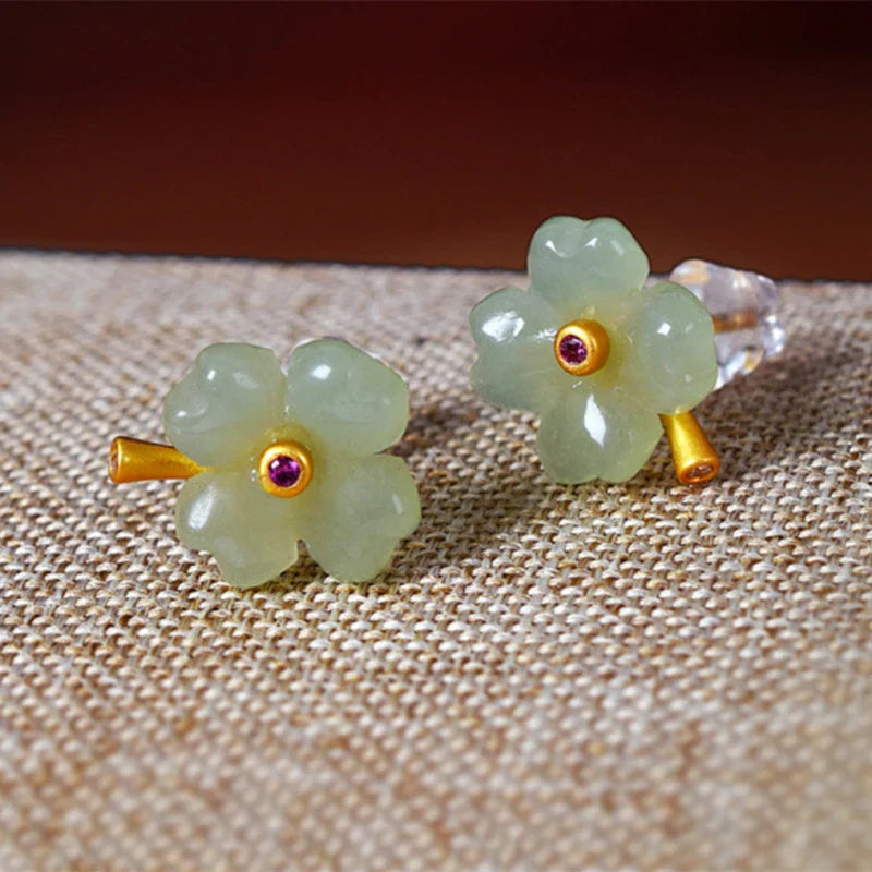 Four-Leaf Clover Stud Earrings