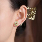 Four-Leaf Clover Stud Earrings