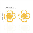 4-Leaf Clover Stud Earrings