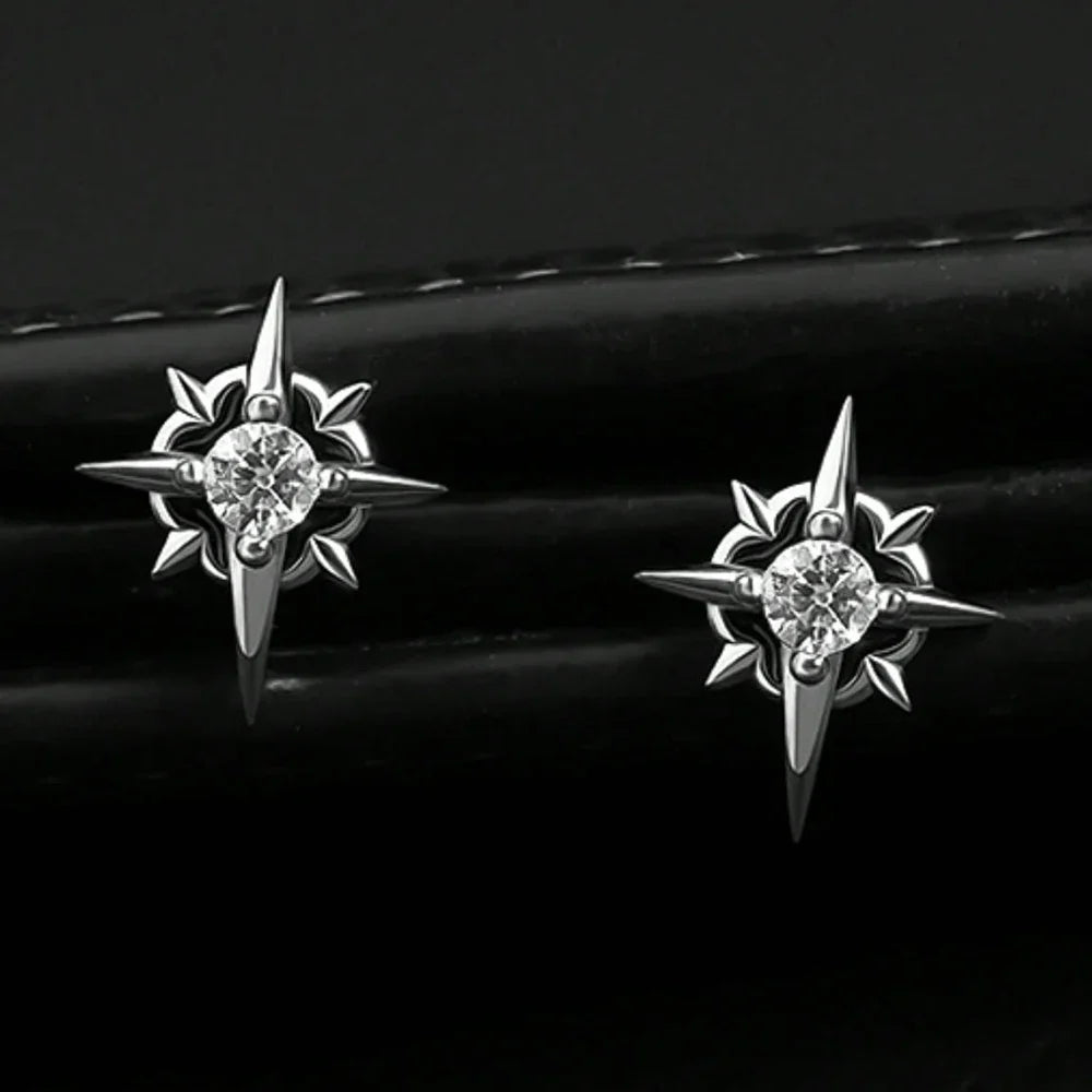 Men's Star Stud Earrings