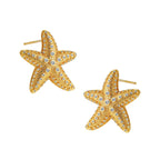 Shell Starfish Stud Earrings for Women