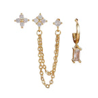 Crystal Star Stud Earrings