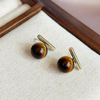 Women's Tiger's Eye Stud Earrings
