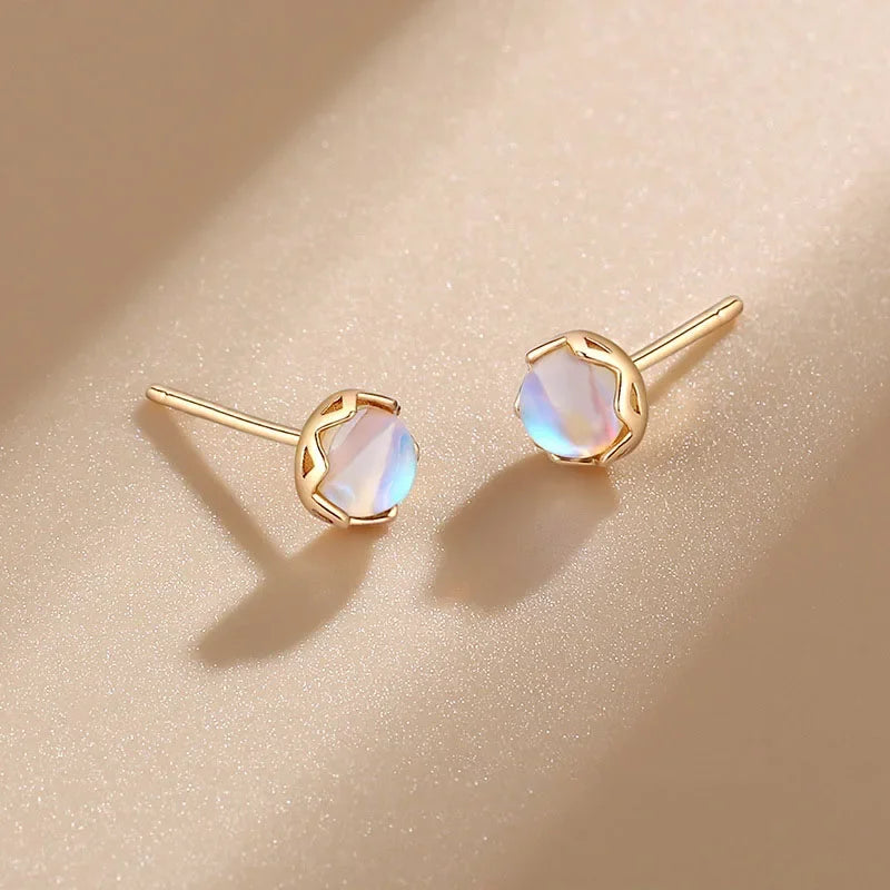 Women’s Moonstone Stud Earrings