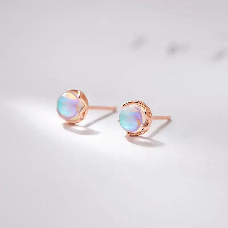 Women’s Moonstone Stud Earrings