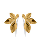 Gold Flower Stud Earrings