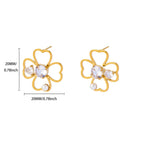 4-Leaf Clover Lucky Stud Earrings